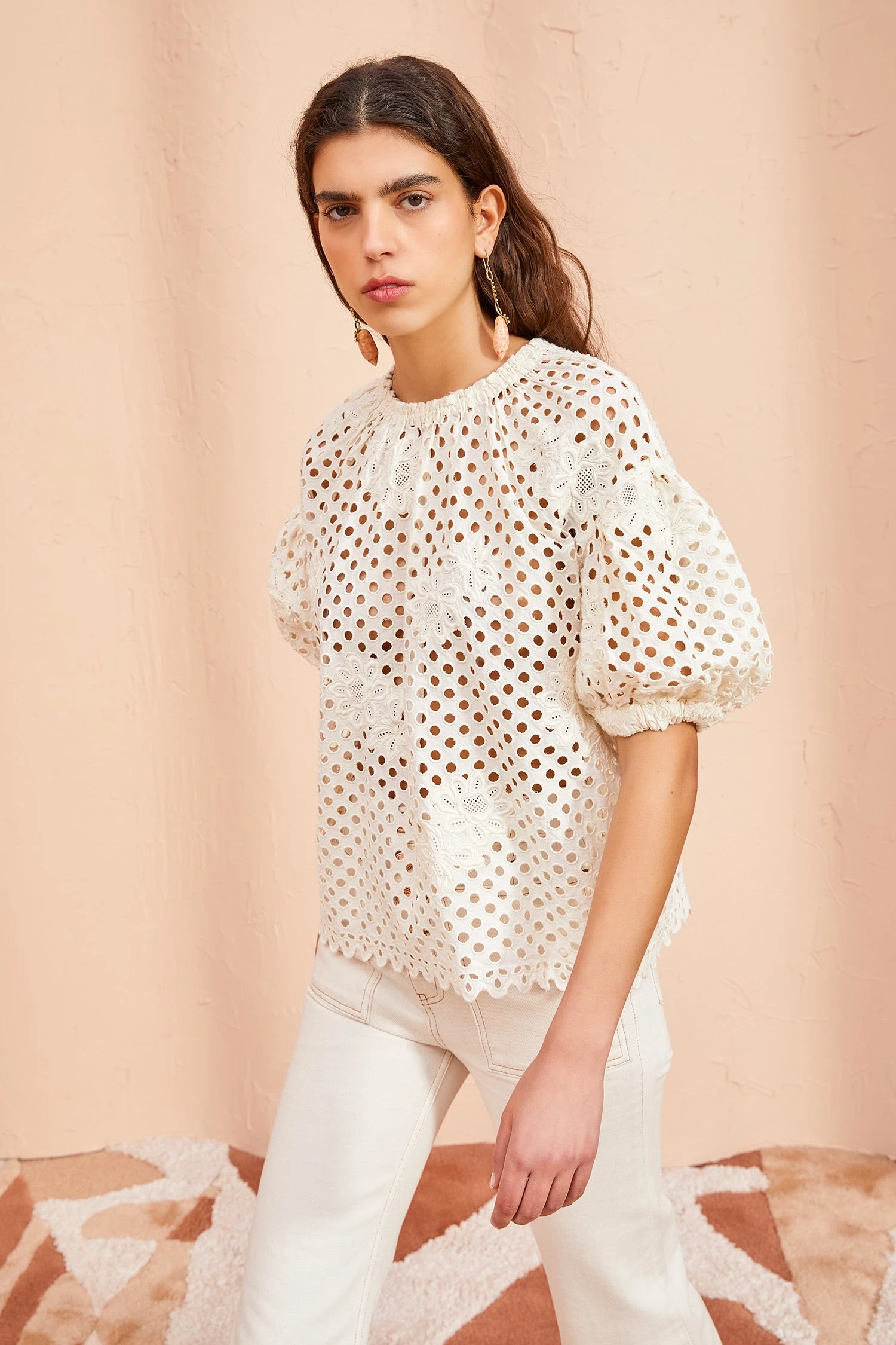 ULLA JOHNSON Grace Top - Pearl 3 ULLA JOHNSON Grace Top - Pearl