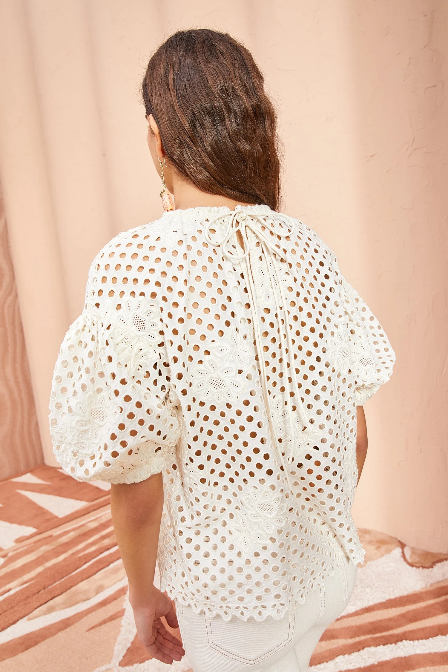 ULLA JOHNSON Grace Top - Pearl 6 ULLA JOHNSON Grace Top - Pearl - Image 4