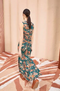 ULLA JOHNSON Gwynne Dress - Delphinium -Ullyla Shop ULLA JOHNSON Gwynne Dress DELPHINIUM 04