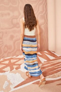 ULLA JOHNSON Hattie Skirt - Aegean -Ullyla Shop ULLA JOHNSON Hattie Skirt AEGEAN 04