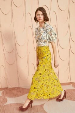 ULLA JOHNSON Imani Skirt - Mimosa -Ullyla Shop ULLA JOHNSON Imani Skirt MIMOSA 0088