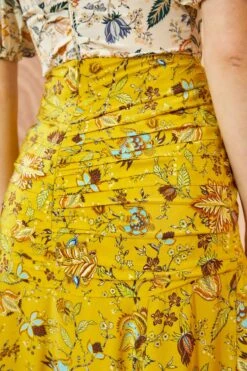 ULLA JOHNSON Imani Skirt - Mimosa -Ullyla Shop ULLA JOHNSON Imani Skirt MIMOSA 0114