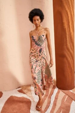 ULLA JOHNSON Imara Dress - Honeycomb -Ullyla Shop ULLA JOHNSON Imara Dress HONEYCOMB 03