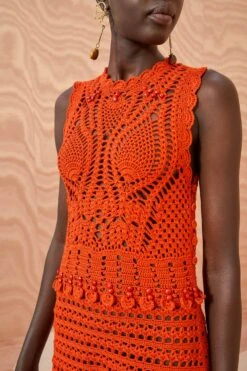 ULLA JOHNSON Innika Dress - Carnelian -Ullyla Shop ULLA JOHNSON Innika Dress CARNELIAN 02 ALT