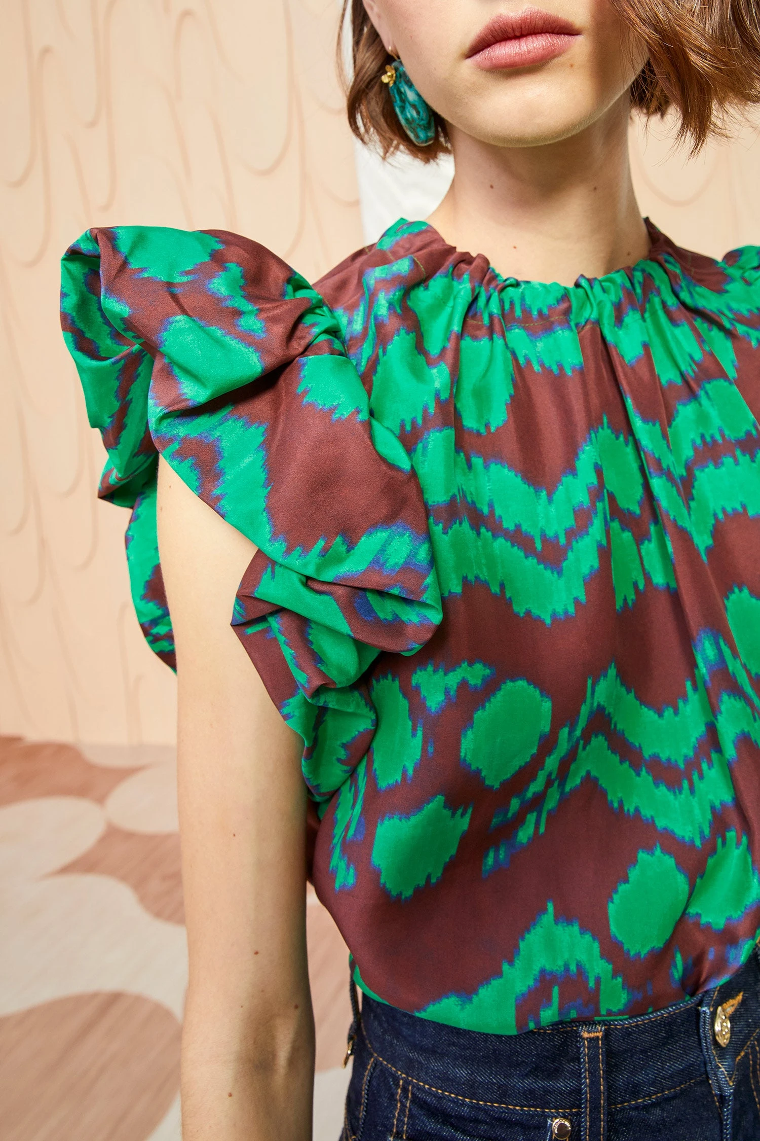 ULLA JOHNSON Iren Top - Malachite 4 ULLA JOHNSON Iren Top - Malachite - Image 2