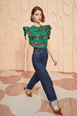 ULLA JOHNSON Iren Top - Malachite 9 ULLA JOHNSON Iren Top - Malachite -Ullyla Shop ULLA JOHNSON Iren Top MALACHITE 03