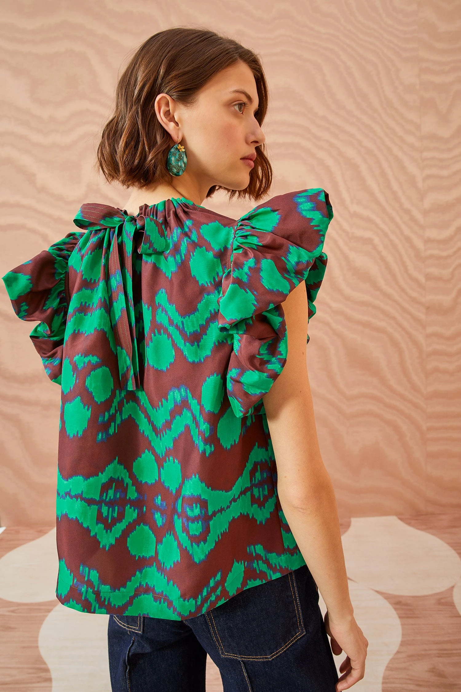 ULLA JOHNSON Iren Top - Malachite 6 ULLA JOHNSON Iren Top - Malachite - Image 4