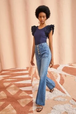 ULLA JOHNSON Lilo Top - Midnight 11 ULLA JOHNSON Lilo Top - Midnight -Ullyla Shop ULLA JOHNSON Lilo Top MIDNIGHT 03