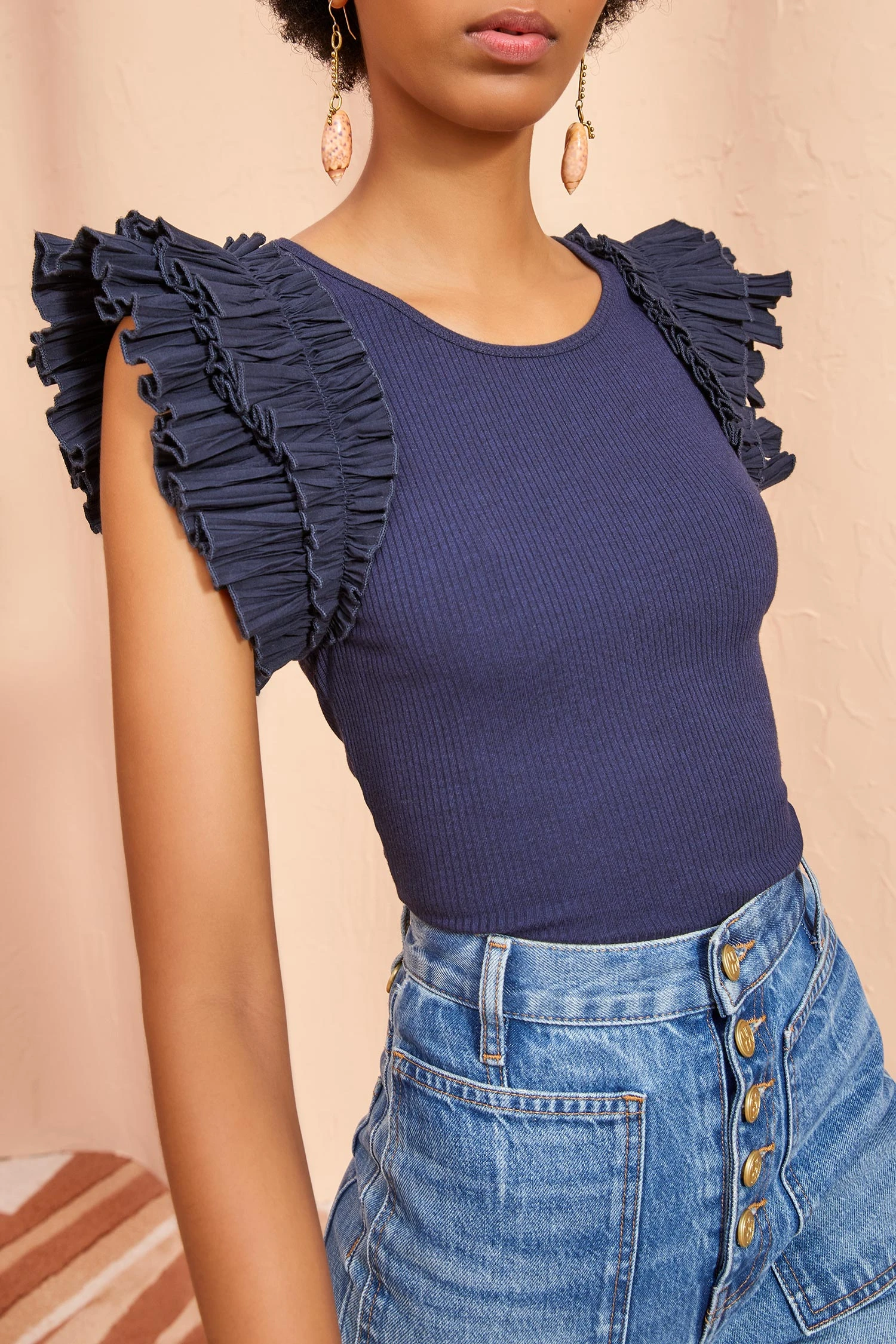 ULLA JOHNSON Lilo Top - Midnight 6 ULLA JOHNSON Lilo Top - Midnight - Image 4