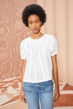 ULLA JOHNSON Lora Top - Pristine -Ullyla Shop ULLA JOHNSON Lora Top PRISTINE 03