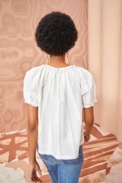 ULLA JOHNSON Lora Top - Pristine -Ullyla Shop ULLA JOHNSON Lora Top PRISTINE 04