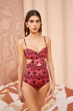 ULLA JOHNSON Luna Maillot - Wild Rose