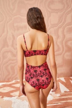 ULLA JOHNSON Luna Maillot - Wild Rose -Ullyla Shop ULLA JOHNSON Luna Maillot WILD ROSE 03