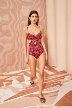 ULLA JOHNSON Luna Maillot - Wild Rose -Ullyla Shop ULLA JOHNSON Luna Maillot WILD ROSE 04