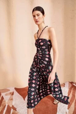 ULLA JOHNSON Marcella Dress - Nocturne -Ullyla Shop ULLA JOHNSON Marcella Dress NOCTURNE 03