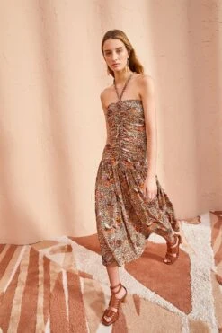 ULLA JOHNSON Marcella Dress - Wheat Flower -Ullyla Shop ULLA JOHNSON Marcella Dress WHEAT FLOWER 03