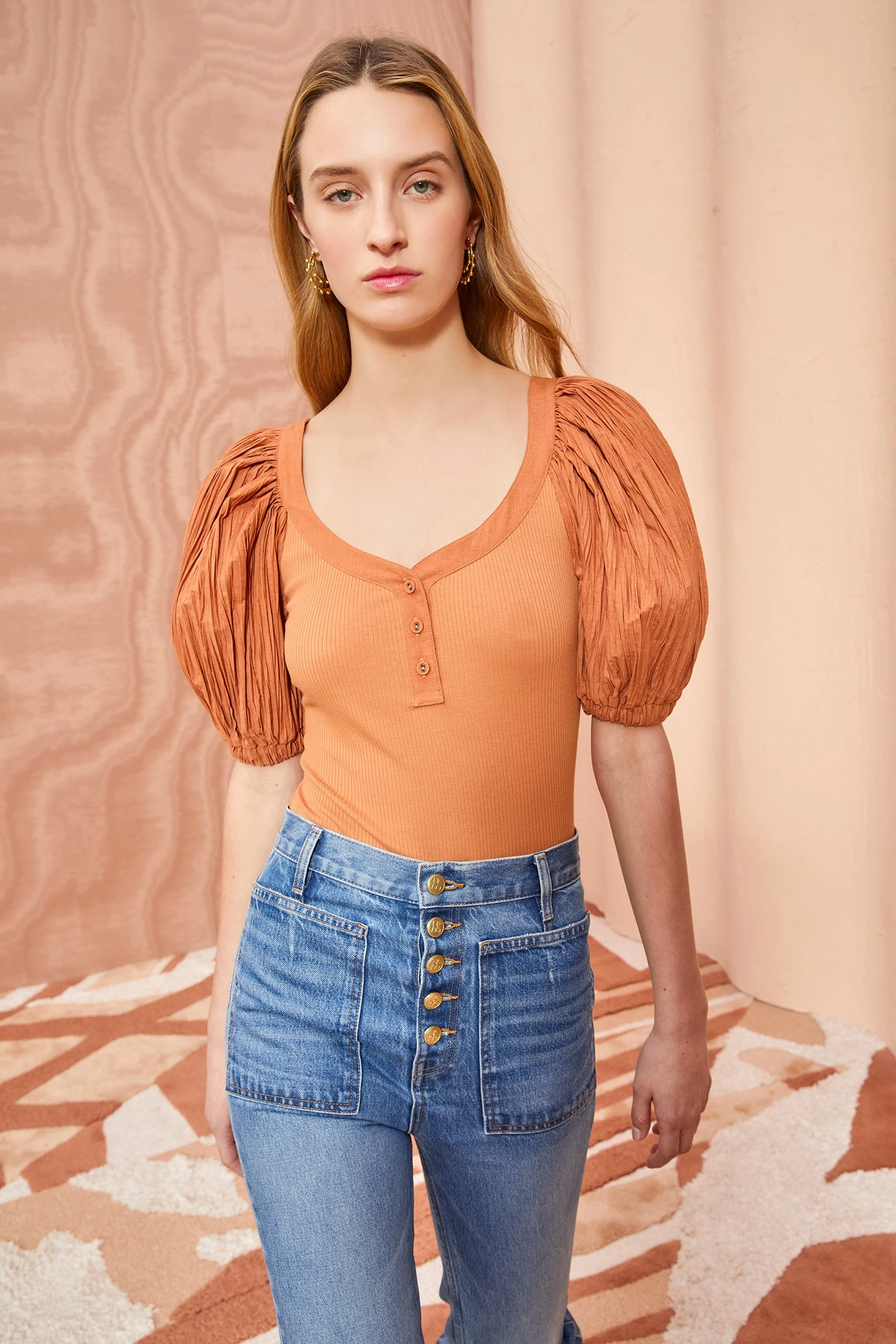 ULLA JOHNSON Marika Top - Chestnut 7 ULLA JOHNSON Marika Top - Chestnut - Image 5