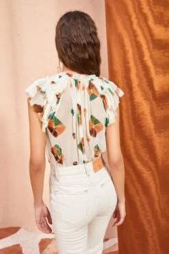 ULLA JOHNSON Marilyn Top - Aurora -Ullyla Shop ULLA JOHNSON Marilyn Top AURORA 04