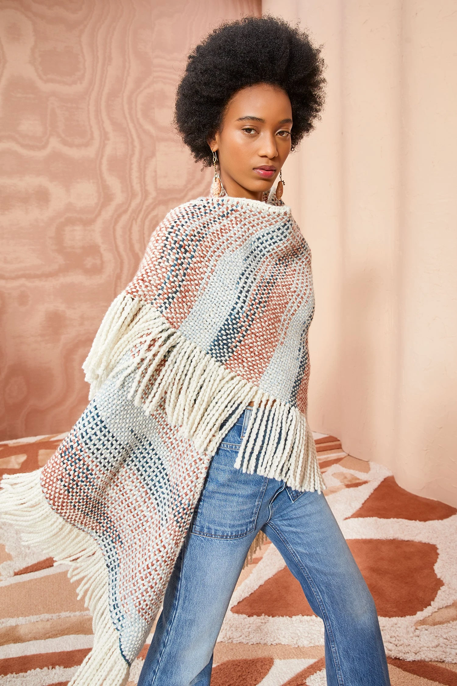 ULLA JOHNSON Martina Shawl - Canyon 4 ULLA JOHNSON Martina Shawl - Canyon - Image 3