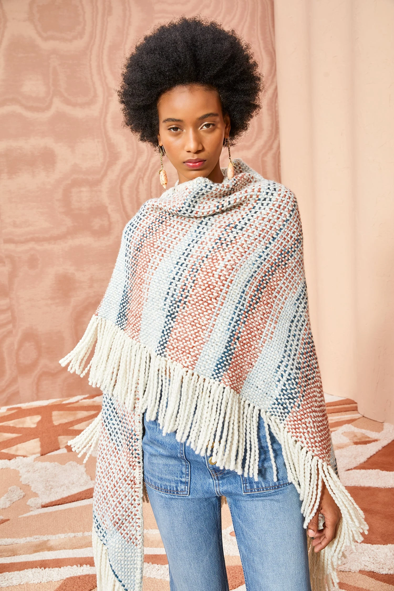 ULLA JOHNSON Martina Shawl - Canyon 5 ULLA JOHNSON Martina Shawl - Canyon - Image 4