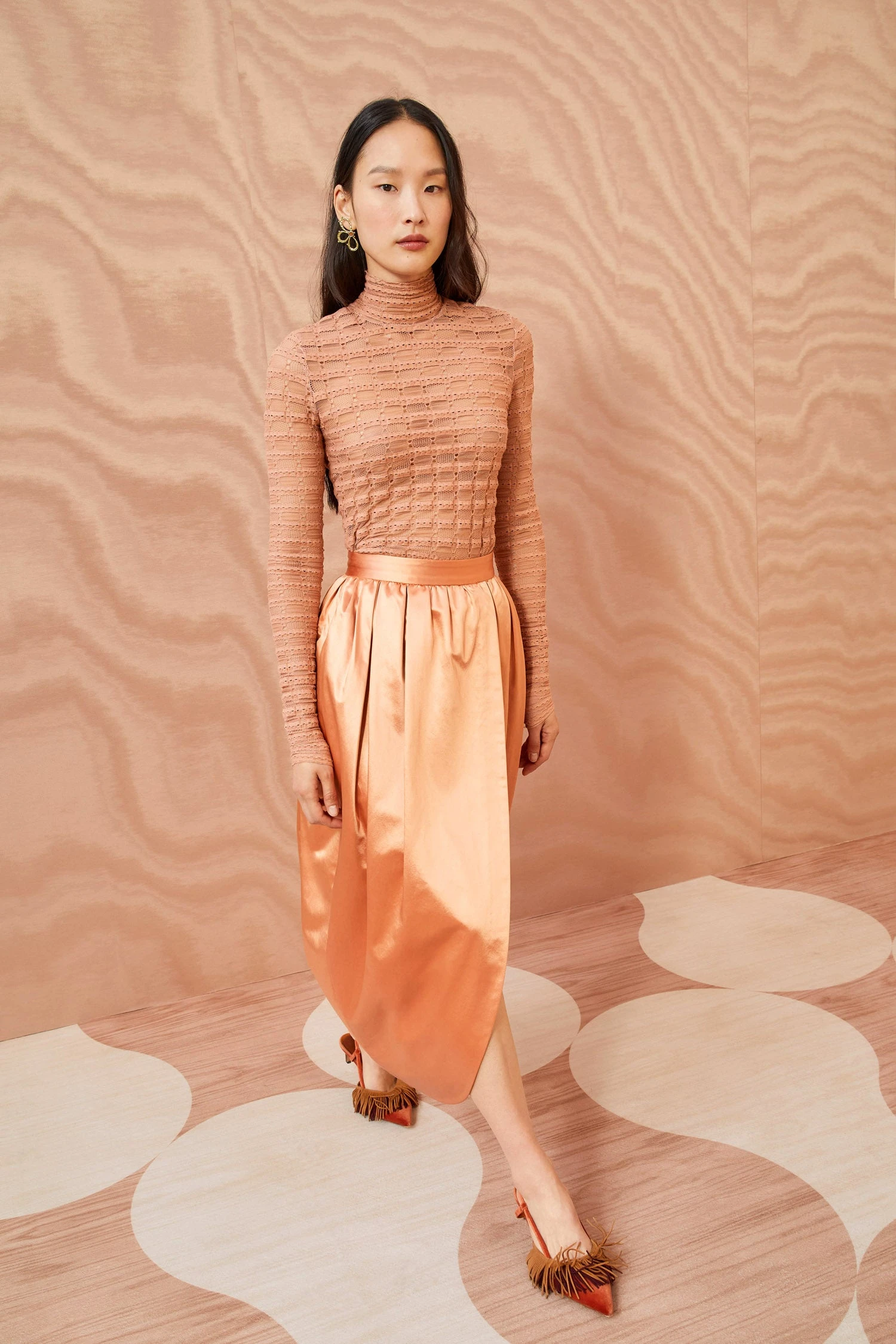 ULLA JOHNSON Maxine Skirt - Copper 8 ULLA JOHNSON Maxine Skirt - Copper - Image 6