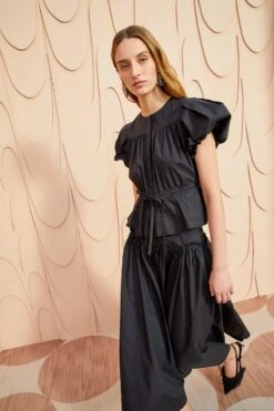 ULLA JOHNSON Mila Top - Noir -Ullyla Shop ULLA JOHNSON Mila Top NOIR 03