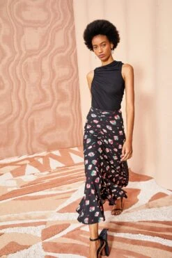 ULLA JOHNSON Nadira Skirt - Nocturne -Ullyla Shop ULLA JOHNSON Nadira Skirt NOCTURNE 03