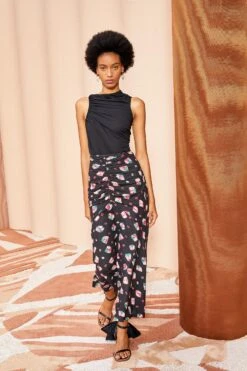 ULLA JOHNSON Nadira Skirt - Nocturne -Ullyla Shop ULLA JOHNSON Nadira Skirt NOCTURNE 05