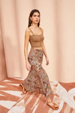 ULLA JOHNSON Nadira Skirt - Wheat Flower -Ullyla Shop ULLA JOHNSON Nadira Skirt WHEAT FLOWER 05 bc48cb86 14c9 4405 840e 0a5e164a875c