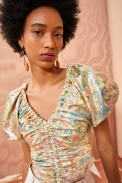 ULLA JOHNSON Nerida Top - Meadow -Ullyla Shop ULLA JOHNSON Nerida Top MEADOW 0039