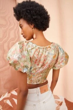 ULLA JOHNSON Nerida Top - Meadow -Ullyla Shop ULLA JOHNSON Nerida Top MEADOW 0132