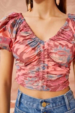 ULLA JOHNSON Nerida Top - Passionflower -Ullyla Shop ULLA JOHNSON Nerida Top PASSIONFLOWER 05