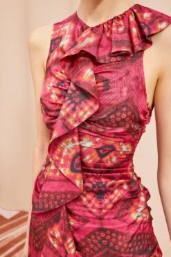 ULLA JOHNSON Othella Dress - Wild Rose -Ullyla Shop ULLA JOHNSON Othella Dress WILD ROSE 05