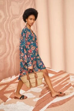 ULLA JOHNSON Otto Coverup - Delphinium -Ullyla Shop ULLA JOHNSON Otto Coverup DELPHINIUM 03