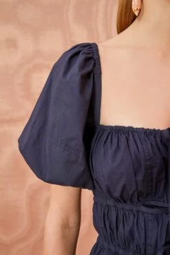 ULLA JOHNSON Palma Dress - Midnight 9 ULLA JOHNSON Palma Dress - Midnight -Ullyla Shop ULLA JOHNSON Palma Dress MIDNIGHT 05