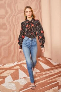 ULLA JOHNSON Philipa Blouse - Obsidian -Ullyla Shop ULLA JOHNSON Philipa Blouse OBSIDIAN 0028