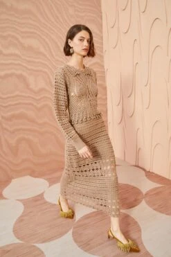 ULLA JOHNSON Prisha Dress - Flax -Ullyla Shop ULLA JOHNSON Prisha Dress FLAX 0081