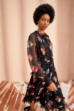 ULLA JOHNSON Reina Dress - Nocturne -Ullyla Shop ULLA JOHNSON Reina Dress NOCTURNE 03