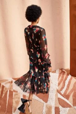 ULLA JOHNSON Reina Dress - Nocturne -Ullyla Shop ULLA JOHNSON Reina Dress NOCTURNE 04