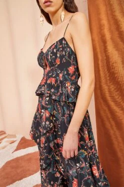 ULLA JOHNSON Renata Dress - Obsidian -Ullyla Shop ULLA JOHNSON Renata Dress OBSIDIAN 0078