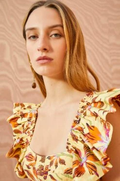 ULLA JOHNSON Romi Top - Lotus -Ullyla Shop ULLA JOHNSON Romi Top LOTUS 05