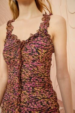 ULLA JOHNSON Rosaria Dress - Pomegranate -Ullyla Shop ULLA JOHNSON Rosaria Dress POMEGRANATE 02 ALT