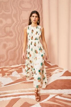 ULLA JOHNSON Sarai Dress - Aurora -Ullyla Shop ULLA JOHNSON Sarai Dress AURORA 03