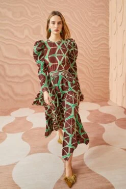 ULLA JOHNSON Savita Skirt - Teak