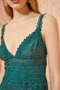 ULLA JOHNSON Shivani Dress - Cypress -Ullyla Shop ULLA JOHNSON Shivani Dress CYPRESS 0064