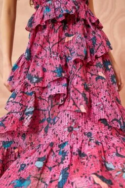 ULLA JOHNSON Simona Dress - Snapdragon -Ullyla Shop ULLA JOHNSON Simona Dress SNAPDRAGON 05