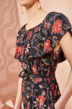 ULLA JOHNSON Skye Dress - Obsidian -Ullyla Shop ULLA JOHNSON Skye Dress OBSIDIAN 0166