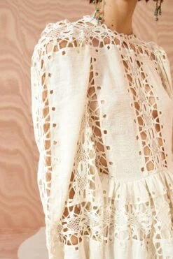 ULLA JOHNSON Sonali Gown - Ivory -Ullyla Shop ULLA JOHNSON Sonali Gown IVORY 02 ALT