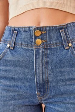 ULLA JOHNSON The Thea Jean - Danube Medium Indigo Wash -Ullyla Shop ULLA JOHNSON THEA JEAN DANUBE MEDIUM INDIGO WASH 03