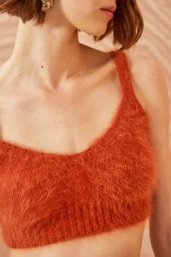 ULLA JOHNSON Taliah Bralette - Redwood -Ullyla Shop ULLA JOHNSON Taliah Bralette REDWOOD 0095